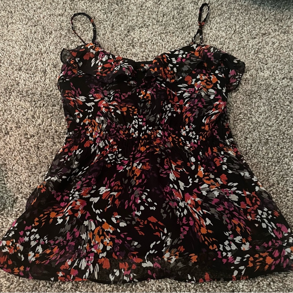VTG Candies Women Junior  Y2K Babydoll Tank Top Sz L Boho Indie Festival Fairy